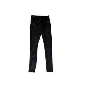 Fabletics Pants High Waist Crushed Velvet Velour Crossover Leggings Medium